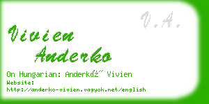 vivien anderko business card